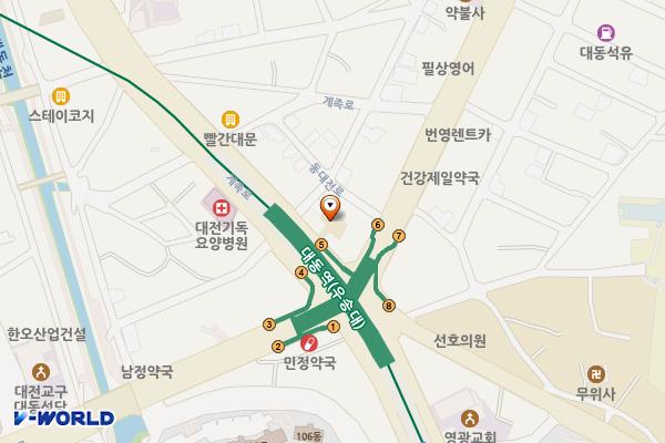 대동주민센터 위치 지도 — 대전광역시 동구 계족로 180