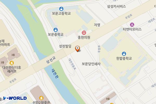 밀알복지관 위치 지도 — 대전광역시 동구 우암로48