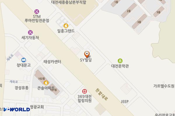 sk브로드밴드빌딩 위치 지도 — 대전광역시 동구 한밭대로 1245
