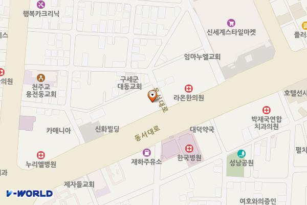 교차로빌딩 위치 지도 — 대전광역시 동구 동서대로 1669