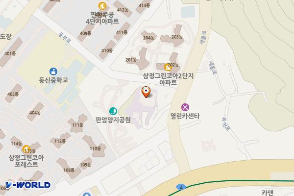 천주교대전교구 판암동교회 위치 지도 — 대전광역시 동구 새울로 13