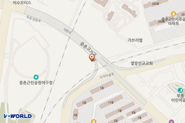 중촌 특전사동지회 공중화장실 위치 지도 — 대전광역시 중구 대종로 721