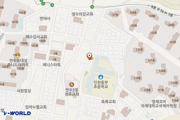 만월6호 위치 지도 — 인천광역시 남동구 만수3동 111-168, 467