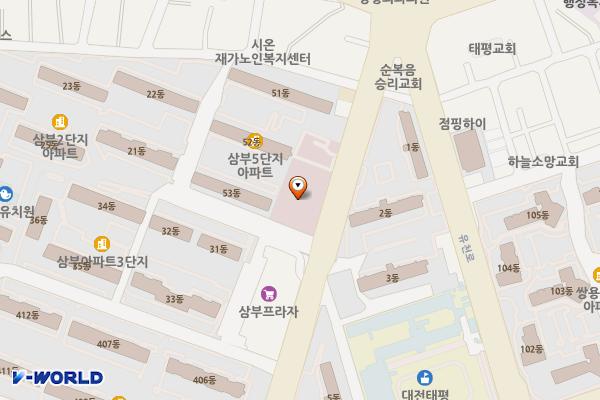 삼부스포렉스(1층) 개방화장실 위치 지도 — 대전광역시 중구 태평로 83(태평동)