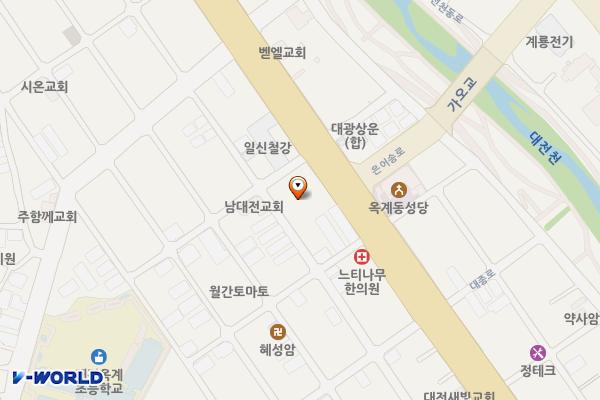 세일가스충전소 개방화장실 위치 지도 — 대전광역시 중구 대종로 117(옥계동)