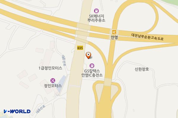 개인택시가스충전소 개방화장실 위치 지도 — 대전광역시 중구 대둔산로 130(안영동)