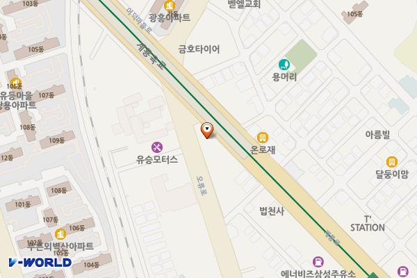 청정셀프주유소 개방화장실 위치 지도 — 대전광역시 중구 계룡로756(오류동)