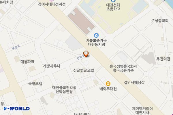 양지근린공원 공중화장실 위치 지도 — 대전광역시 중구 선화로140(선화동)