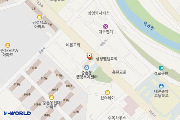 중촌파출소 위치 지도 — 대전광역시 중구 대종로  661-1