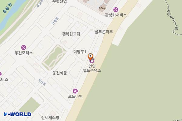 안영셀프주유소 개방화장실 위치 지도 — 대전광역시 중구 대둔산로 241(안영동)