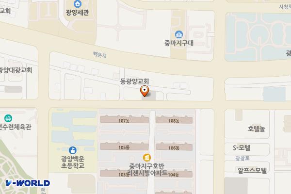 중동 1626 위치 지도 — 전남광주통합특별시 광양시 중동 1626