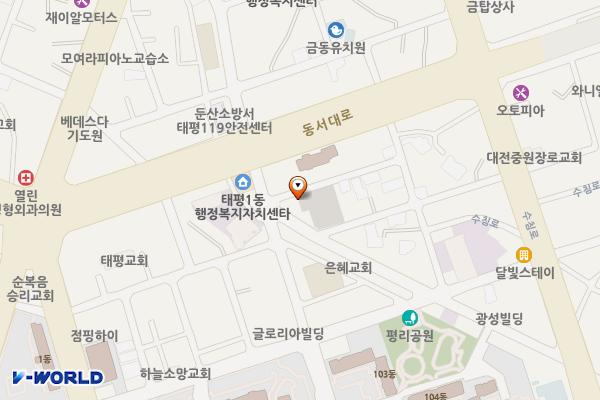 태평시장 개방화장실 위치 지도 — 대전광역시 중구 수침로55번길56(태평동)