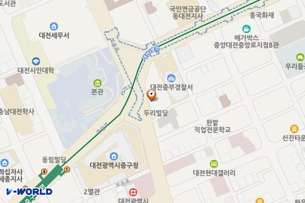KB손해보험 개방화장실 위치 지도 — 대전광역시 중구 보문로 266