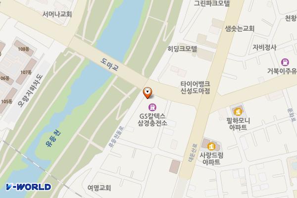 삼경가스충전소 개방화장실 위치 지도 — 대전광역시 중구 문화로 8(산성동)