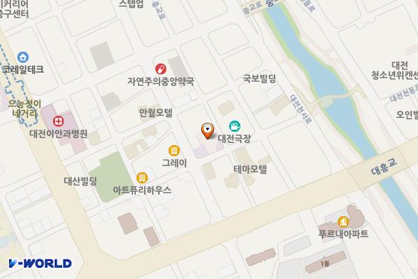 대전중앙성결교회(1,2층) 개방화장실 위치 지도 — 대전광역시 중구 대흥로169번길 21(대흥동)