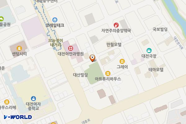 대흥어린이공원 공중화장실 위치 지도 — 대전광역시 중구 대흥로157번길 31(대흥동)