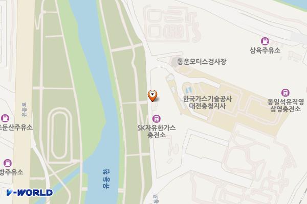 유한가스충전소 개방화장실 위치 지도 — 대전광역시 중구 유등천동로780(중촌동)
