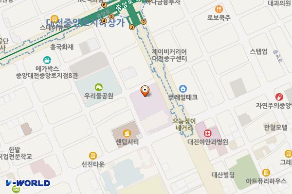대전가톨릭문화회관(2층) 개방화장실 위치 지도 — 대전광역시 중구 대종로 471