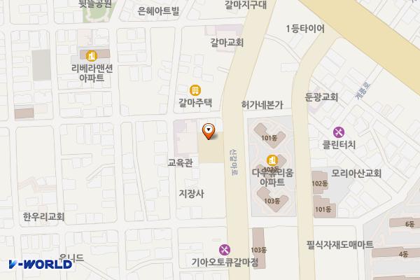 갈마1동행정복지센터 위치 지도 — 대전광역시 서구 신갈마로 191