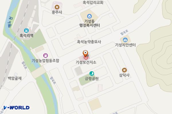기성동 보건지소 위치 지도 — 대전광역시 서구 벌곡로 658