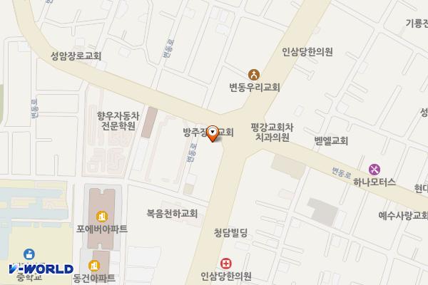 변동우체국 위치 지도 — 대전광역시 서구 도산로 189