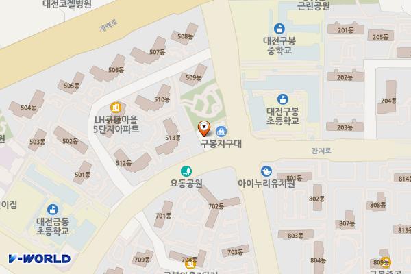 대전관저2동우체국 위치 지도 — 대전광역시 서구 관저로 63
