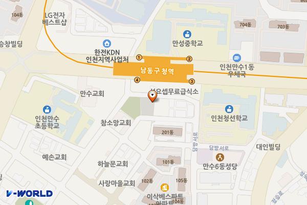 장승백이1호(정기차량전용) 위치 지도 — 인천광역시 남동구 만수6동 1083-2