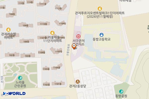 행복한교회 위치 지도 — 대전광역시 서구 구봉산북로 290