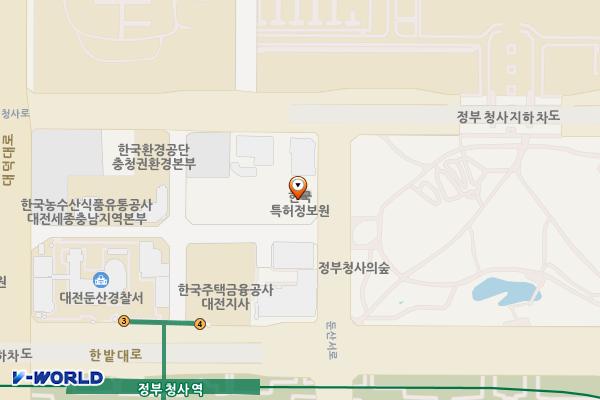 한국산업은행 위치 지도 — 대전광역시 서구 둔산서로 137