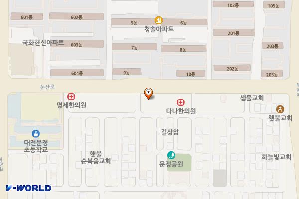 둔산훼미리타운 위치 지도 — 대전광역시 서구 둔산로 220