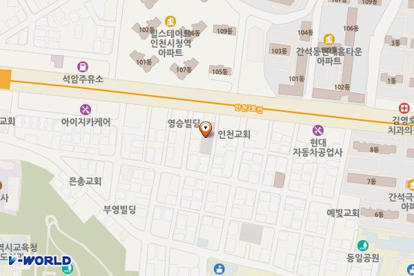 동일(정기차량전용) 위치 지도 — 인천광역시 남동구 간석1동 901-43