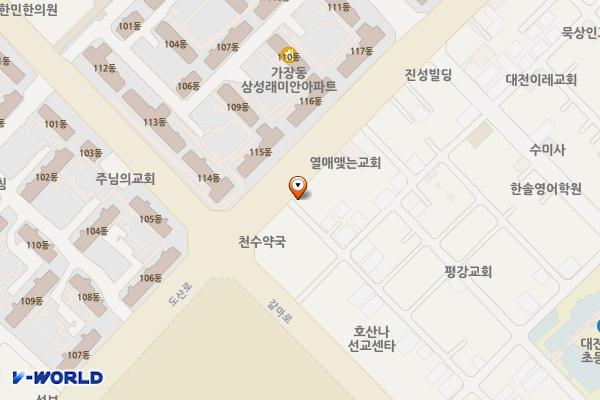 가장동행정복지센터 위치 지도 — 대전광역시 서구 들말4길 6