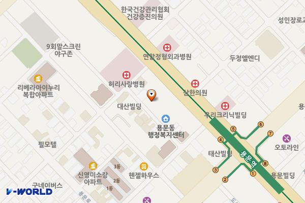 용문동행정복지센터 위치 지도 — 대전광역시 서구 계룡로 626-1