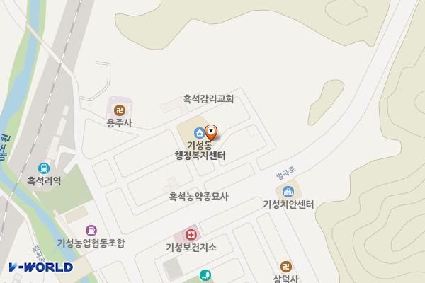 기성동행정복지센터 위치 지도 — 대전광역시 서구 흑석1길 16