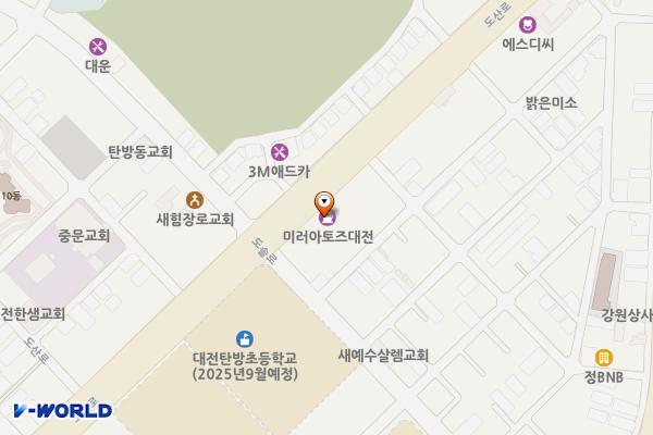 코끼리셀프주유소 위치 지도 — 대전광역시 서구 도산로 446 (용문동)