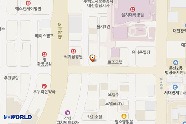 (주)재능교육빌딩 위치 지도 — 대전광역시 서구 대덕대로234번길 15 (둔산동)