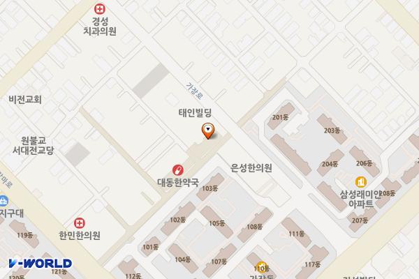 한민시장(6번 게이트쪽) 위치 지도 — 대전광역시 서구 가장로 94 (괴정동)