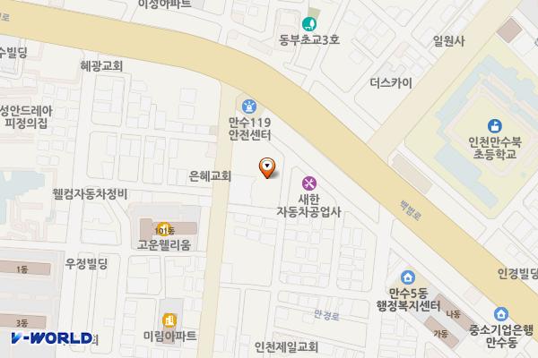 진주2호(정기차량전용) 위치 지도 — 인천광역시 남동구 만수5동 896-15
