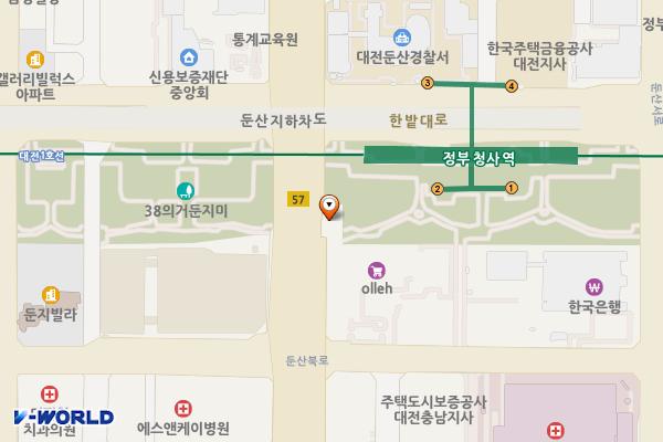 둔지미공원② 위치 지도 — 대전광역시 서구 대덕대로 270
