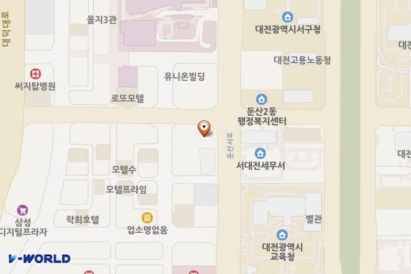 현대해상화재보험대전사옥 위치 지도 — 대전광역시 서구 둔산서로 75