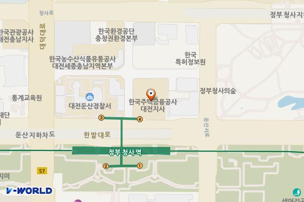신협중앙회 위치 지도 — 대전광역시 서구 한밭대로 745