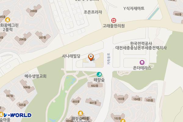 노은3동 행정복지센터 1층 위치 지도 — 대전광역시 유성구 지족동로 145 (지족동)