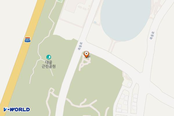 죽동근린공원 위치 지도 — 대전광역시 유성구 유성대로935번길 51(죽동)