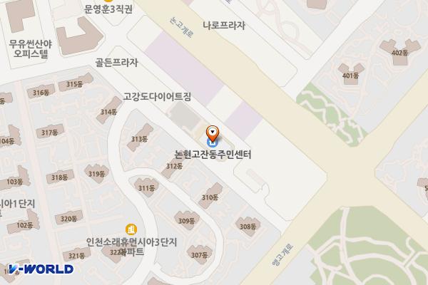 논현제4 위치 지도 — 인천광역시 남동구 앵고개로847번길 32 (논현동)