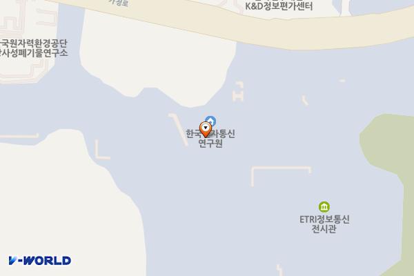 한국전자통신연구원 민원동(1층) 위치 지도 — 대전광역시 유성구 가정로 218