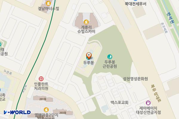 노은도서관 2층 위치 지도 — 대전광역시 유성구 노은동로234번길 34 (지족동)