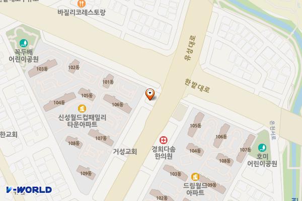 밀레대전점 위치 지도 — 대전광역시 유성구 유성대로 805 (장대동)