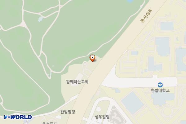 국립한밭대학교 W1동(직장어린이집) 위치 지도 — 대전광역시 유성구 동서대로 128 (덕명동, 국립한밭대학교)