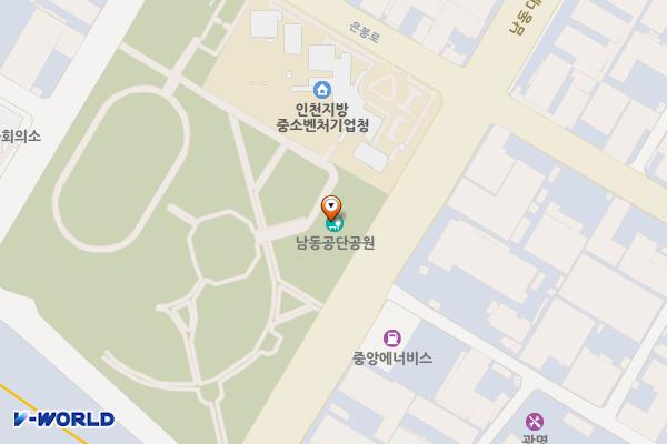 남동공단근린공원 위치 지도 — 인천광역시 남동구 남동대로 263(논현동)