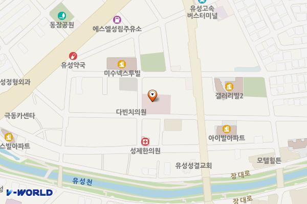 유성구 지역협력센터 1층 위치 지도 — 대전광역시 유성구 유성대로730번길 51 (장대동)